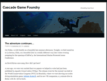 Tablet Screenshot of cascadegamefoundry.com